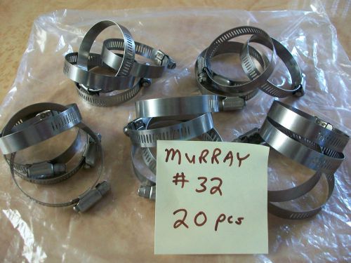 Lot of 115 MURRAY Stainless Worm Gear Hose Clamps  (New)  some rare LARGE sizes