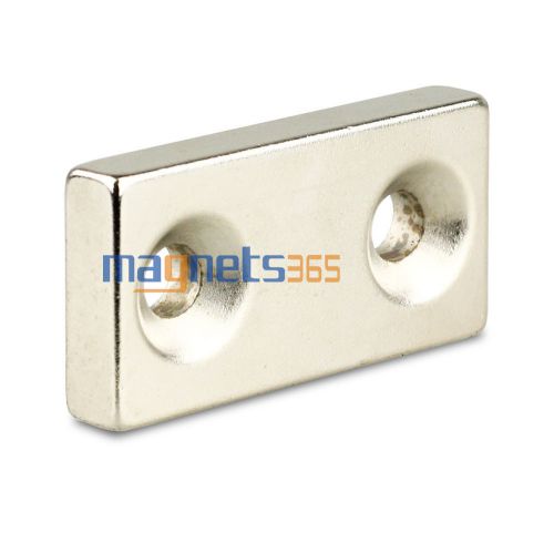 1 n35 block cuboid rare earth neodymium magnet 50 x 25 x 8mm hole 7mm for sale
