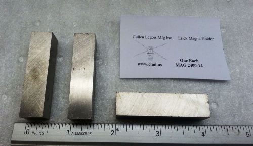 Alnico v square bar cast an ground 1/2&#034;sq x 2&#034; long magnetized length 10 each for sale