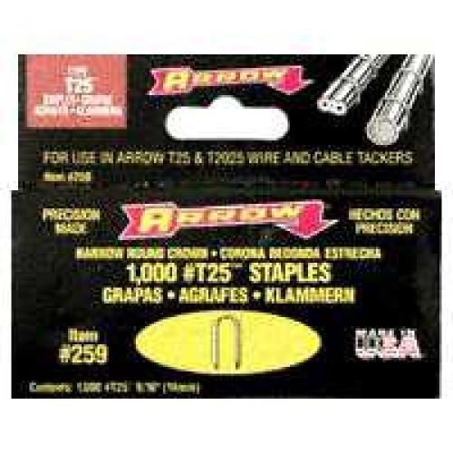Arrow Fastener 9/16 in. Galvanized Steel Staples (1,000-Pack)-259