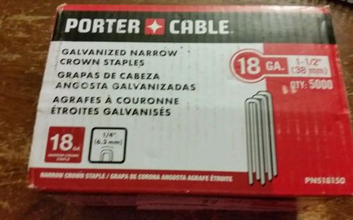 Porter-Cable PNS18050 5,000 1/2&#034; x 1/4&#034; 18 Gauge Narrow Crown Staples New