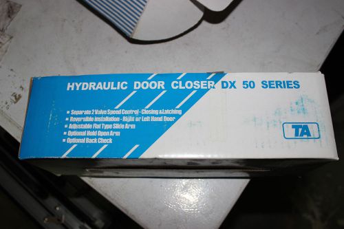 Hydraulic door closer aluminum ta dx50 deluxe door closer series nib for sale