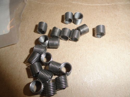 1/4-28 x 1 1/2d (.375&#034;) ss free running tangless helical inserts, nas1130-4f-15 for sale