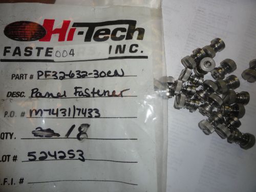 6-32 X .300&#034; Spring Loaded Stainless Panel Fasteners, PF32-632-30CN