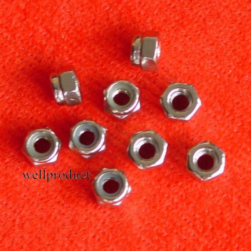 &gt;s 50pcs m3 screw nut with nylon locking for m3 metric machine thread screw e for sale