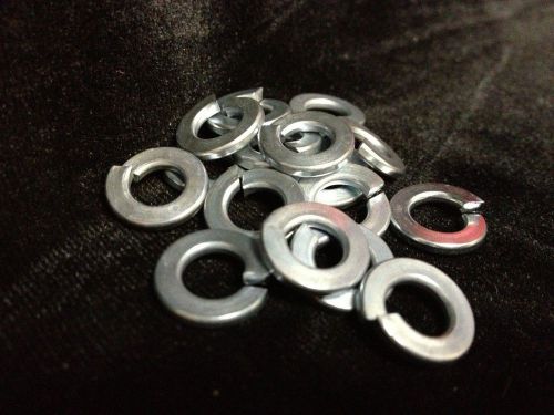 (500) 1/4&#034; regular split lock washers zinc for sale