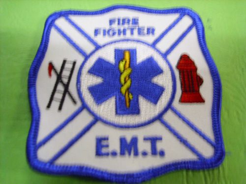FIREFIGHTER E.M.T. STAR OF LIFE CENTER PATCH