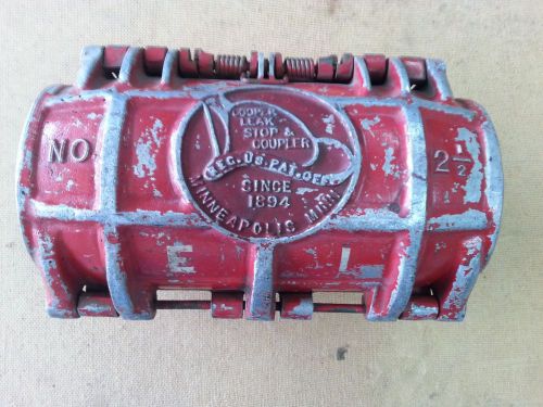 Vintage Cooper Fire Hose Clamp Coupler Fireman Firefighter Collectible Steampunk