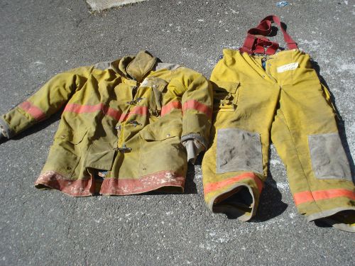 Firefighter Turnout Bunker Gear Set Pants 40x29 Jacket L 35  FIRE-DEX