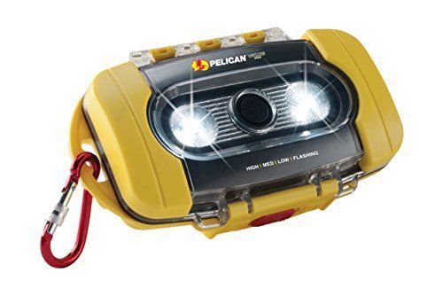 Pelican products 090000-0100-245 9000 light-case yellow 200 lumens (it floats) for sale