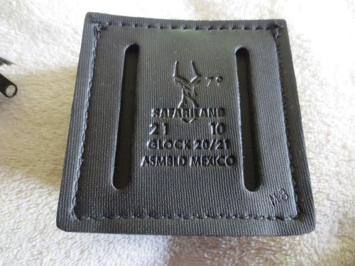 1 Safariland #79 Glock 20-21 2 mag open holder belt loop