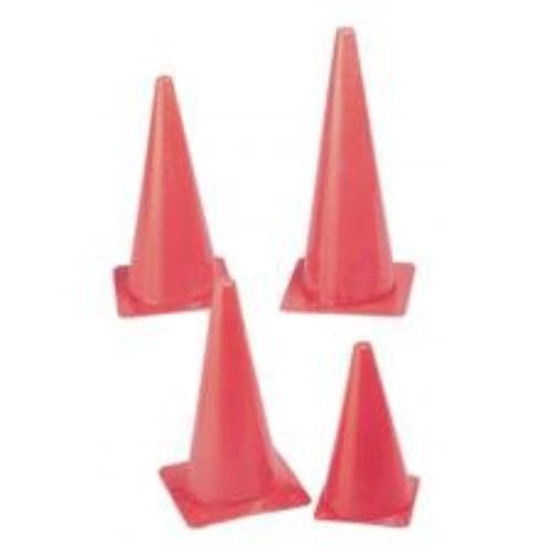 Champion Sports Hi Visibility Fluorescent Plastic Cones Set Of 6