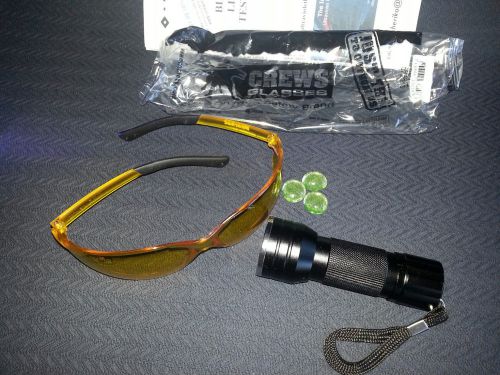 Hvac set 21 led ultraviolet leak detector &amp; safety glasses uv led black light for sale