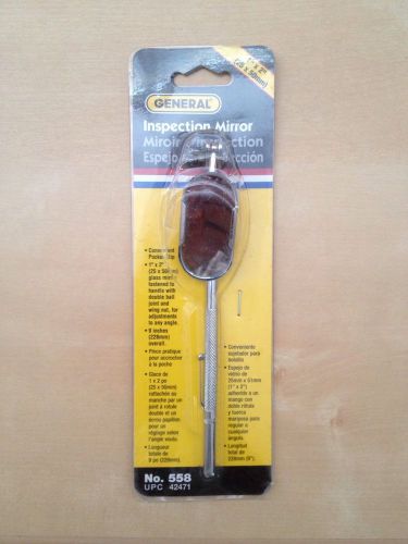 General 558 inspection mirror 1&#034;x2&#034; oval hvac ac tools for sale