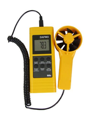 Uei dafm3 anemometer/psychrometer, temperature, air-flow, humidity meter for sale
