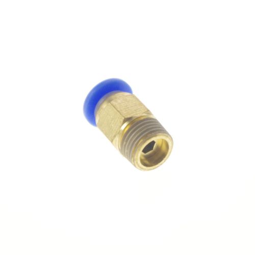 x5 One Touch Push In Brass Tube Straight Union Connector Male BSPT 3/8&#034; to 6mm