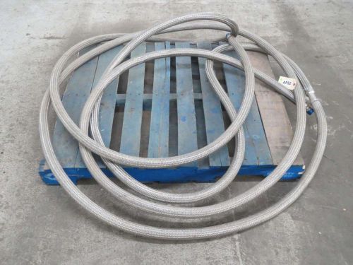 New stainless braided 1 in npt 1-1/4 in od 26-1/2 ft length flex-hose b480417 for sale