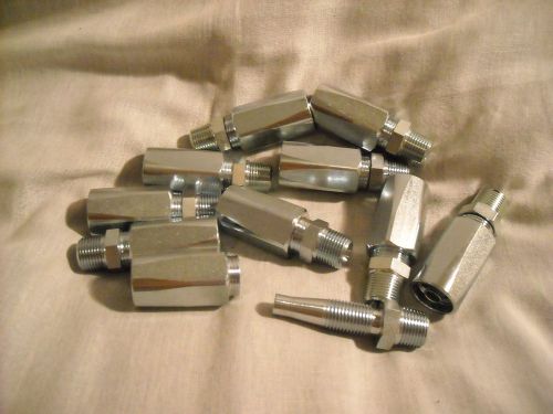 REUSEABLE  HYDRAULIC FITTINGS 3/8 X 3/8 LOT OF 10