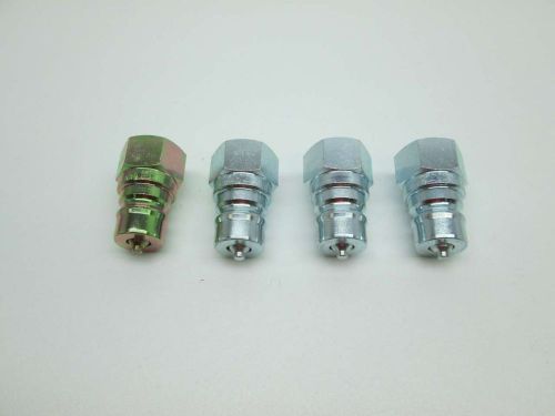 Lot 4 new parker 6602-6-6 hydraulic quick coupling female nipple 3/8-18 d393092 for sale