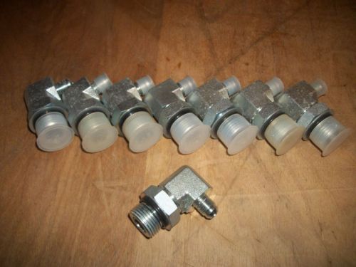 3/8 sae to 1 1/16 o-ring adapter pipe fitting lot of 8 for sale