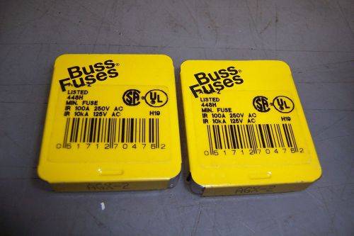 AGX-2 Buss Fuses 2 Boxes of 5  10 total