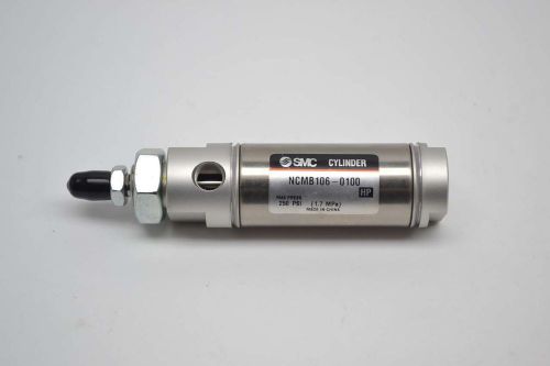 NEW SMC NCMB106-0100 1-1/16IN 1 IN SINGLE ACTING PNEUMATIC CYLINDER B384377