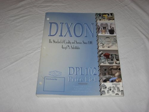 DIXON Valve &amp; Coupling Price List Industrial Supply Catalog # DPL102