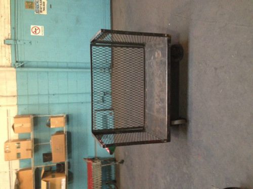 Industrial warehouse 3 side basket carts  48&#034; wide x 24&#034; deep and 30&#034; high for sale