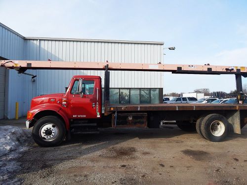 USED 1998 International 4700 with Cleasby Conveyor RTH-3000