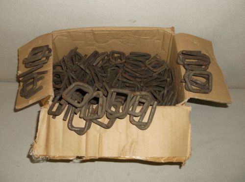 Box of 250 #SB114HD 1-1/4&#034; Wire Buckles for Heavy Duty Cord Strapping - $96