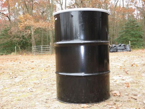 55 gal metal once used drums, lids and lock rings, pick up only, S Jersey 08345