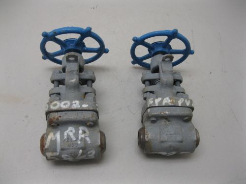 Lot (2) 3/4&#034; 800# velan stl b04-2074b-02ms butt weld globe valve new l8 (1692) for sale