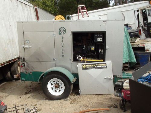 Used pioneer ppsp66s14  water &amp; trash pump on cargo trailer for sale