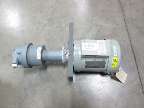 New serfilco c6t34fc23h severe chemical duty pump 3&#034; impeller 3/4hp motor 3ph for sale