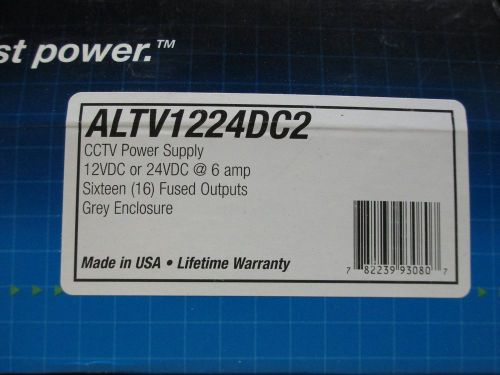 Altronix ALTV1224DC2 CCTV Power Supply 12/24VDC @ 6 amp 16 Fused Outputs