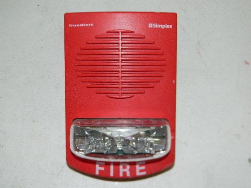 SIMPLEX 4903-9357 FIRE ALARM SPEAKER STROBE ASSEMBLY RED