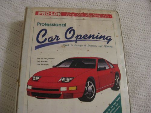 Locksmith Manual Professional Car opening