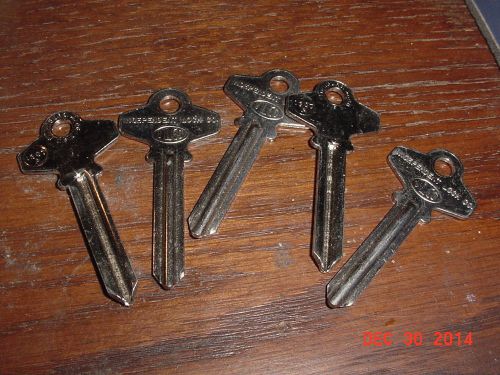 LOCKSMITH NOS 5 Key Blanks Ilco brand 1307A SC6 for Schlage locks vintage