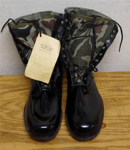 Rare new old stock vietnam era camouflage combat tropical jungle boots size 12r for sale