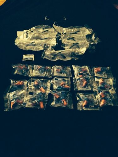 Pyramex and radnor safety glasses lot + 15 howard leight ear plugs for sale