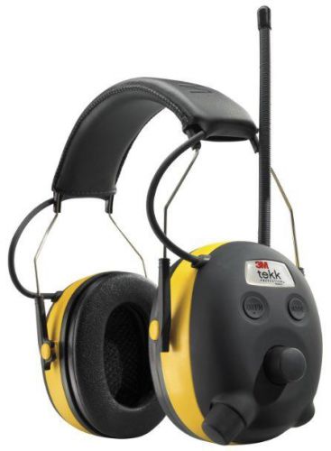 3M TEKK WorkTunes Hearing Protector, MP3 Compatible with AM/FM Tuner New