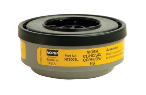 North N75003 Organic Vapor/Acid Gas Cartridge for Air Purifying Respirator- 2/pk