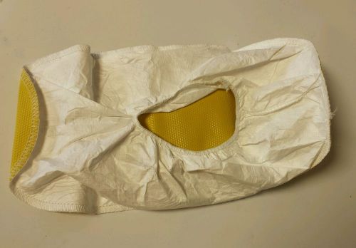 Tyvek Shoe Cover, 100 pair, XL, White, w/Yellow Tectured Sole Style# SC11WSXL