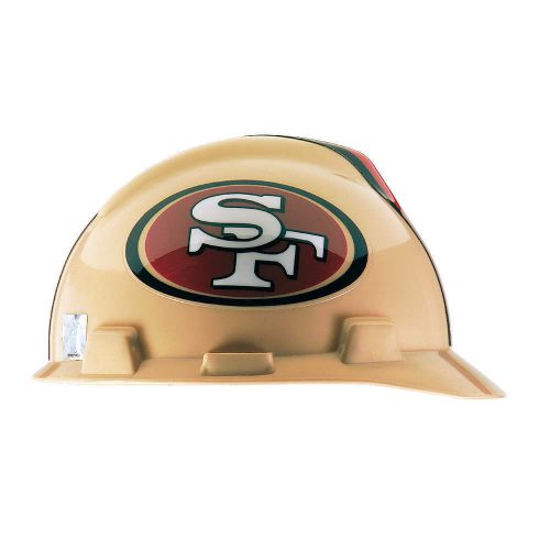 Nfl hard hat, sanfrancisco 49ers, gold/red 818409 for sale