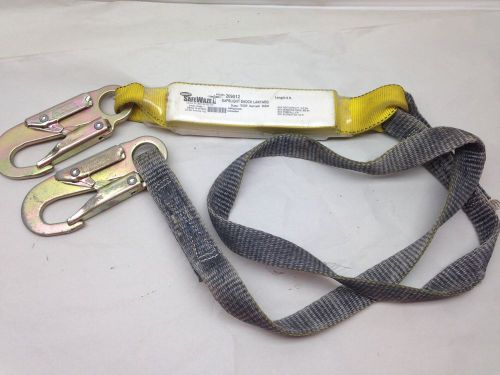 SAFE WAZE FALL PROTECTION EQUIPMENT 209512 6&#039; SHOCK LANYARD -- h14