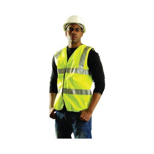Occunomix class 2 yellow sleeveless traffic vest (replaced by occssfullg-ym) for sale