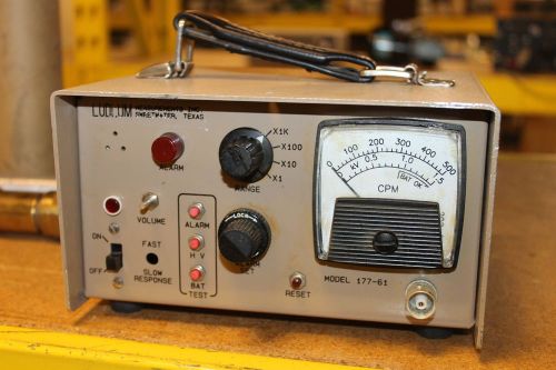 Ludlum Portable Model 177 Alarm Ratemeter Geiger Counter 177-61