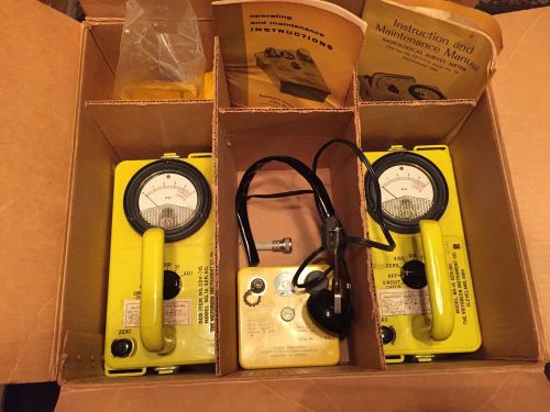 Civil Defense Victoreen Geiger Counter Radiation Detection Set With Original Box