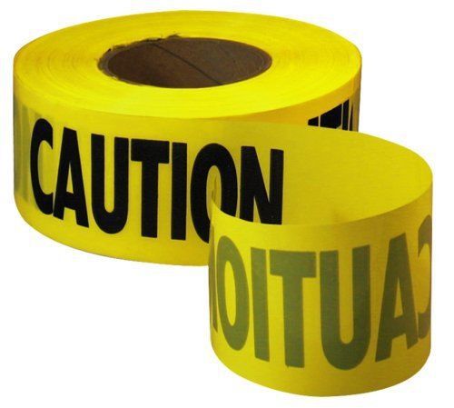 Bulk pack of 5   1000-feet by 3-inch caution barricade tape rolls for sale
