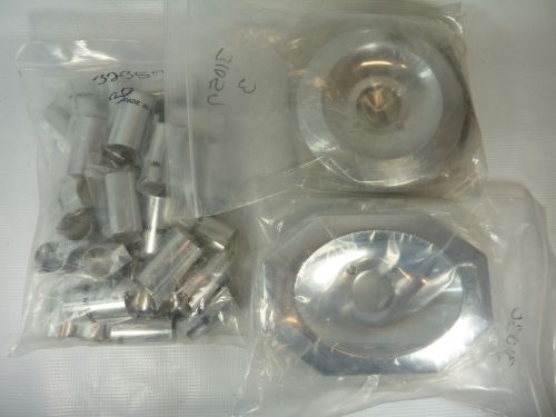 30 CHROME METAL STOP TUBES 3 ROUND PLASTIC 6.5&#034; FAUCET COVERS 4 OVAL PLASTIC 5X8